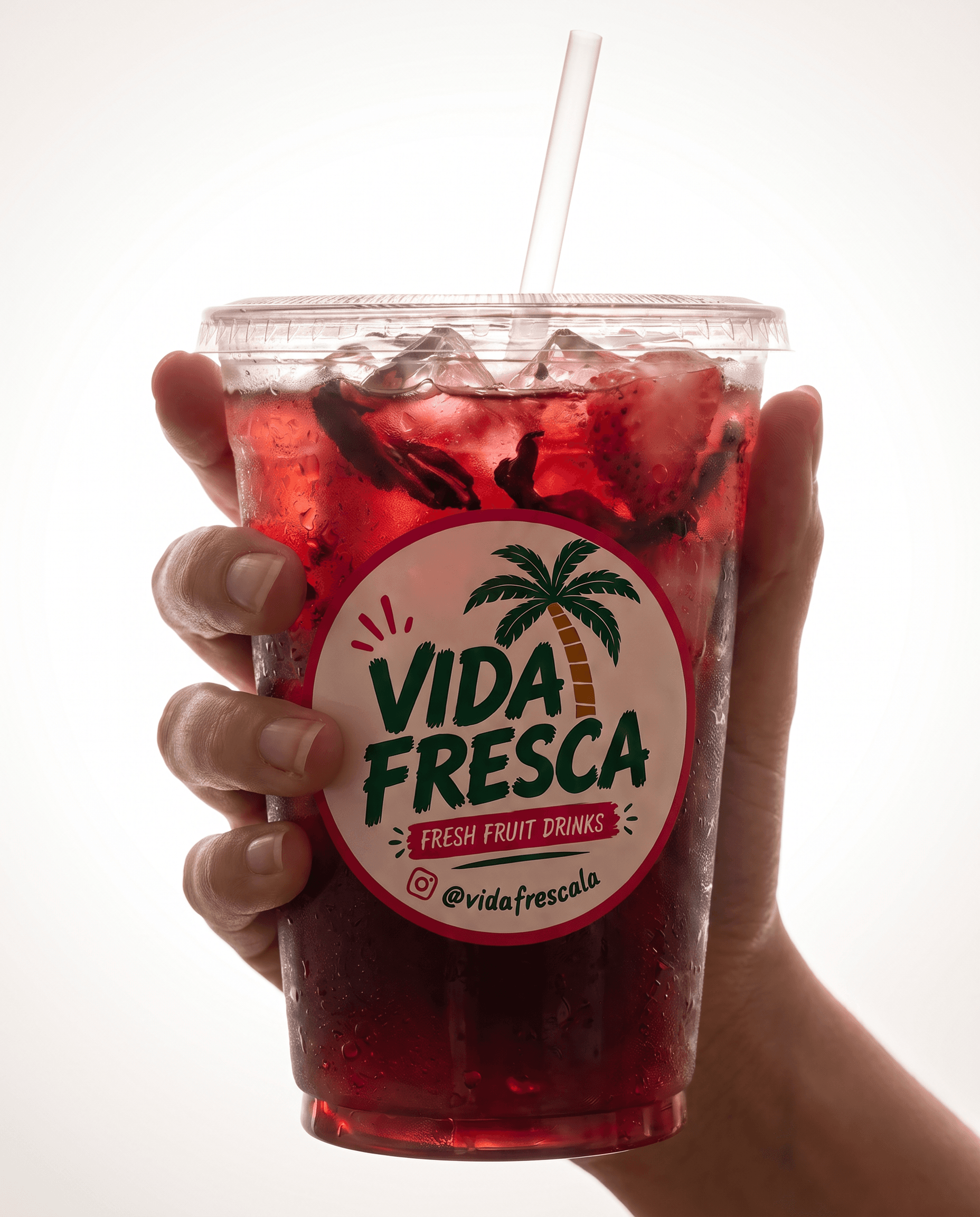 Vida Fresca berry bloom strawberry hibiscus drink